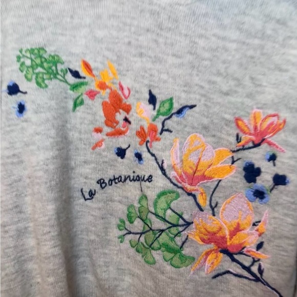 H&M Gray Long Sleeve Embellished Hooded Sweater - Picture 3 of 8